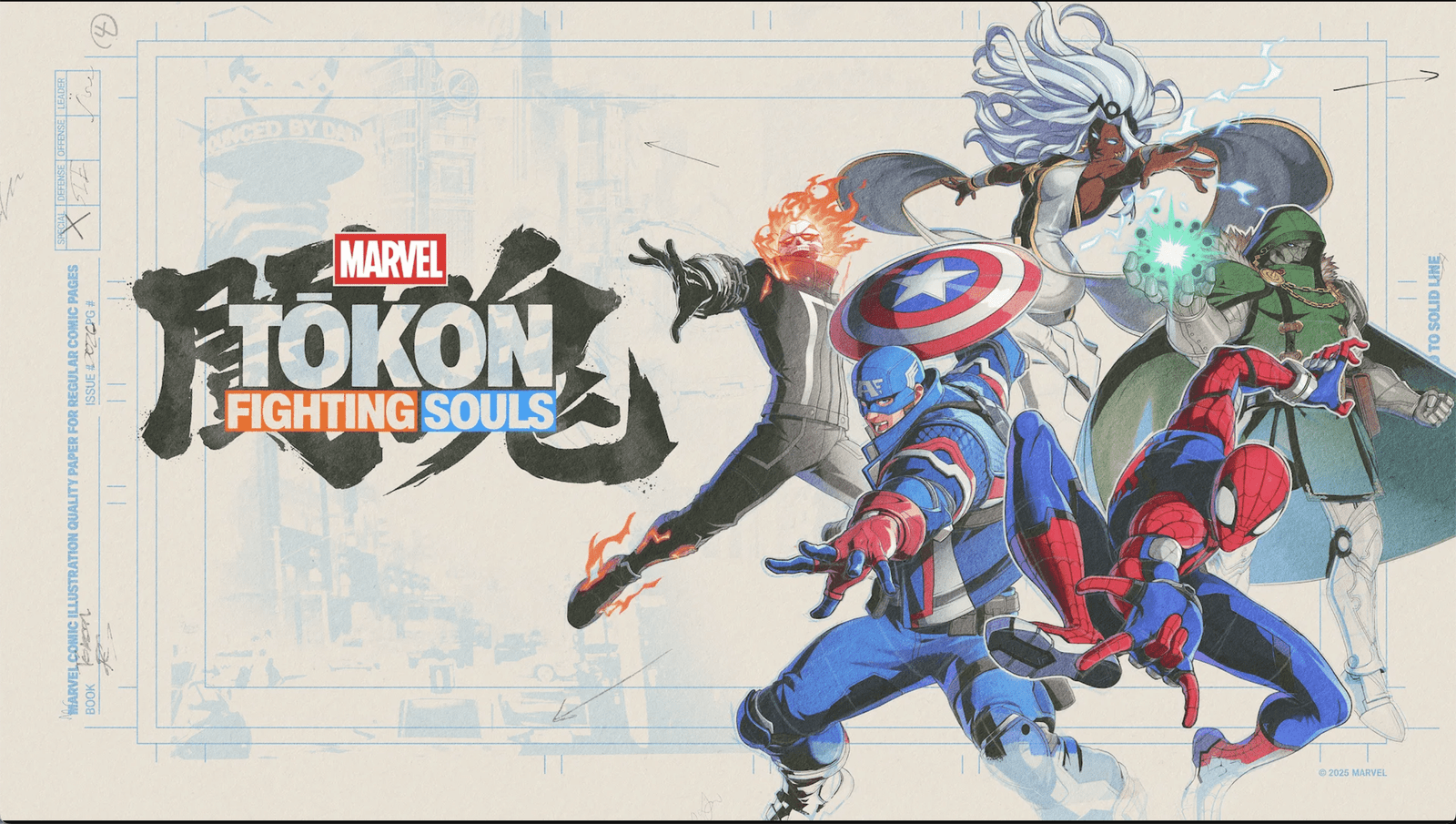 Arc System's Marvel Tokon: Fighting Souls, Most Ambitious Marvel Fighting Game Ever Arc System Works Spider-Man, Iron Man, Doctor Doom, Captain America, Storm, Star-Lord, Ghost Rider (Robbie Reyes), and Ms. Marvel 4v4 tag-based combat system